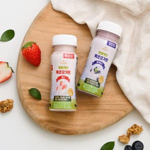 햇풀먹인 목초 마시는 요거트 딸기 블루베리 락토프리 무유당 요플레 120ml 10개
