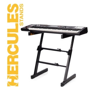 허큘레스 KS-400B 키보드 신디사이저 건반 피아노 1단 스탠드 거치대 Z형 다리