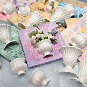 DIY 명화 그리기 유화 백드롭 페인팅 풍경화 화병 꽃 취미 키트 그림 액자