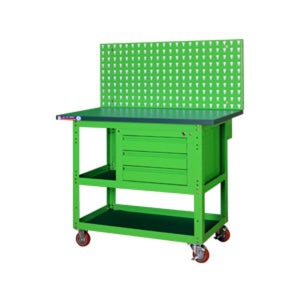 에스엔에스 수평조절발 작업대 공장 ST-RM3D1P 타공판넬 내충격작업대