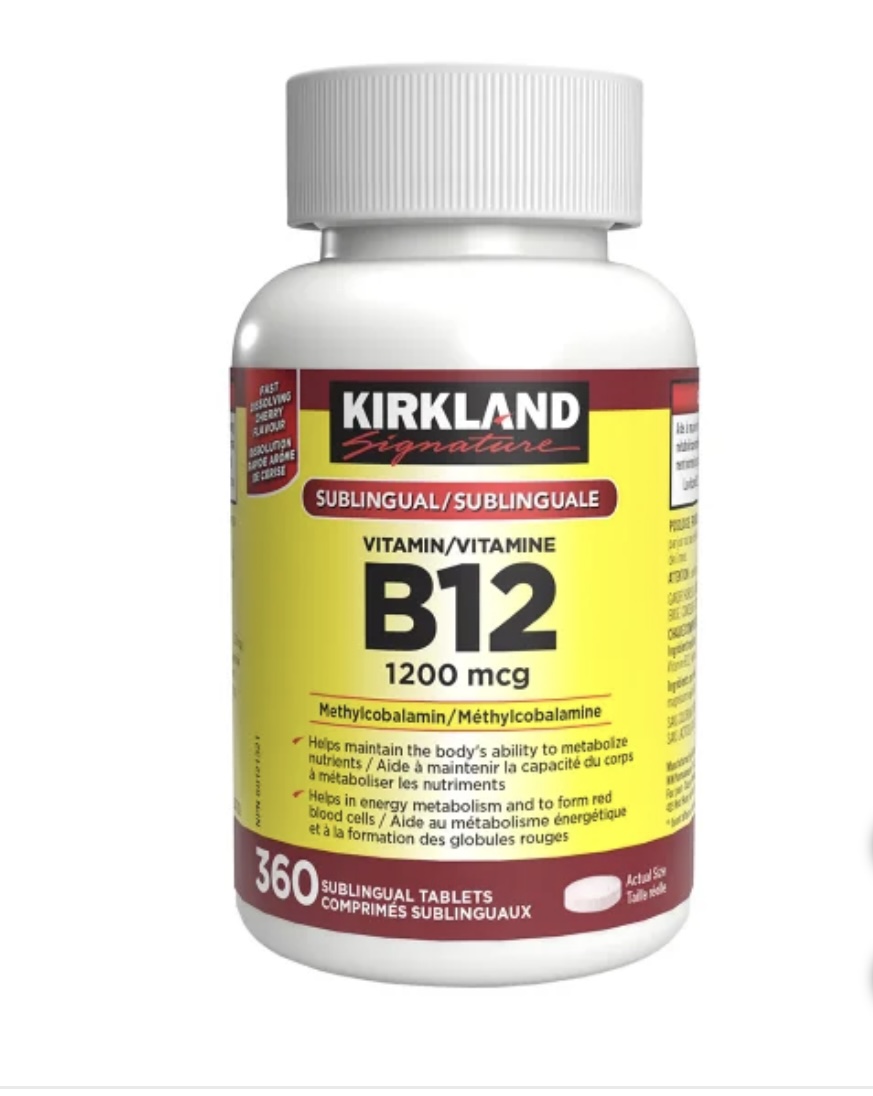 커클랜드 비타민B12 메틸코발라민 1200mcg 360정