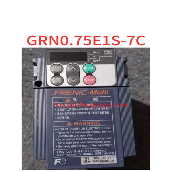 중고 주파수 변환기 <b>GRN</b>0.75E1S-7C 0.75KW 220V 기능 패키지