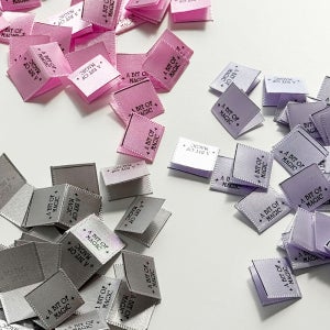 실크라벨 (3입) 작은 마법같은 폴리 실크 인쇄 국내생산 핸드메이드 뜨개 소잉 부자재