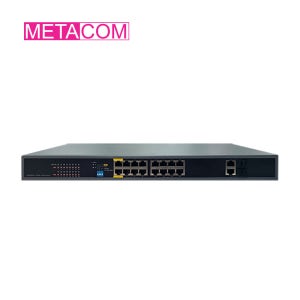 메타콤 기가비트 PoE 스위치 허브 370W 16포트