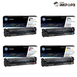 HP 칼라 레이져젯 프로 MFP M255NW 정품토너 4색 SET W2110X W2111X W2112X W2113X (HP 206X)