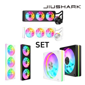 지우샥 JIUSHARK JK-S360 Crescent ARGB 3열 수냉쿨러 풀패키지