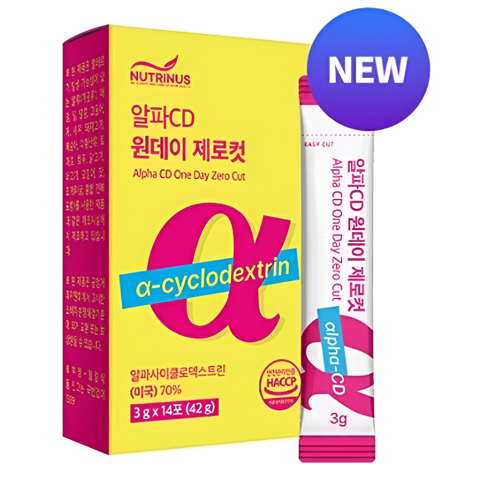 뉴트리너스 알파CD 원데이 제로컷 알파시클로덱스트 <b>설당프리</b> 고함량 14포, 1개
