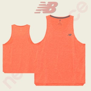 뉴발란스 애슬레틱 러닝 싱글렛 NBNGG2631180 남성 스포츠 민소매티셔츠 나시티 오렌지