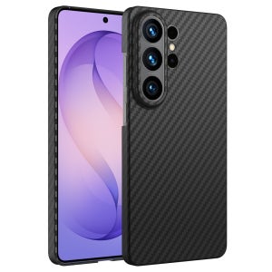 그리핑 맥세이프 아라미드 슬림 하드 리얼 카본 폰 케이스 블랙, 갤럭시S26 울트라