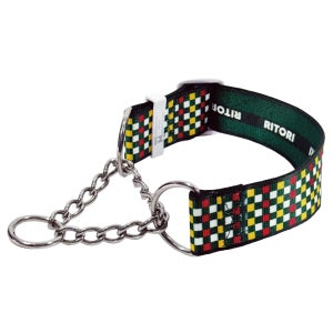 리또리 마틴게일 목줄 초록패턴