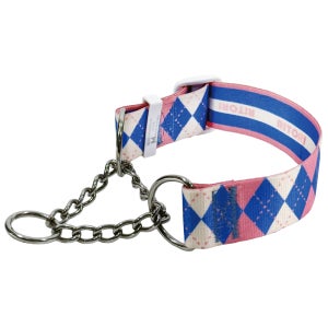 리또리 마틴게일 목줄 핑크패턴