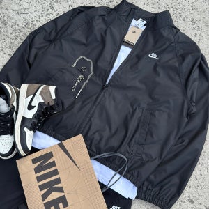 [나이키코리아] 나이키 NWS 클럽 레트로 우븐 백 벤트 재킷 ( 블랙 )