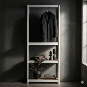 천장 고정형 4단 행거형 선반 500 500 1800 스탠드 옷걸이 행거 드레스룸 가로 깊이 높이 50 50 180 cm 동대구 간식창고 마사지 생산라인 유치원 초등학교 행가 부품