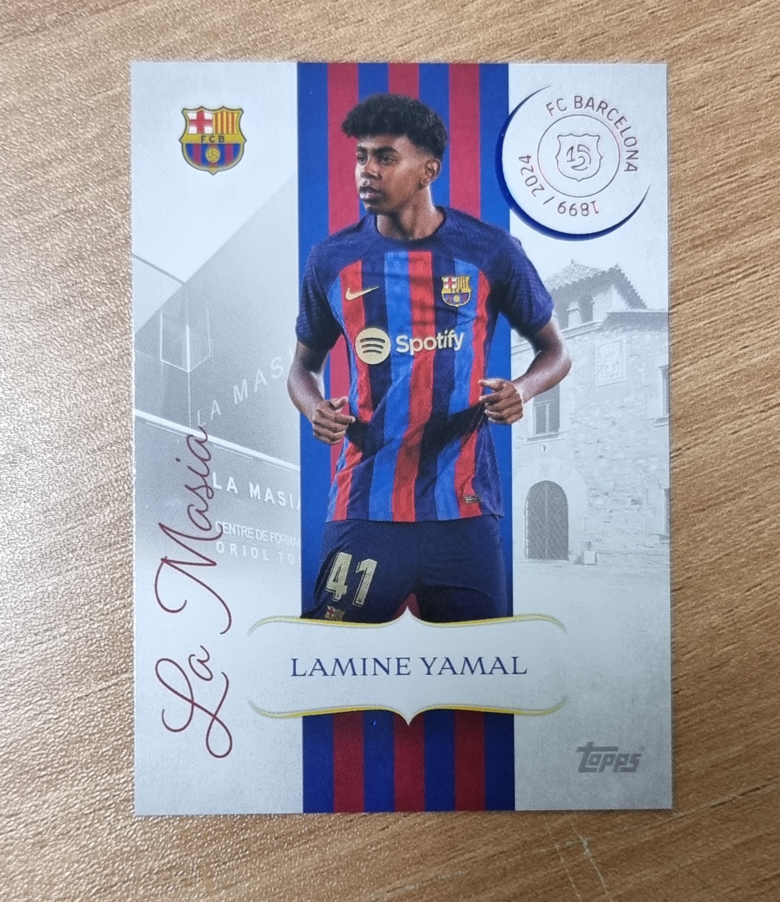 라민 야말 2024-25 Topps FC Barcelona 125th Anniversary La Masia LM-3 축구카드