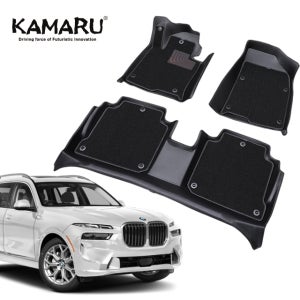 BMW X7 매트 카마루 듀라매트 G07 6인승 (19.01-현재), 1+2+3열, 블랙+브라운