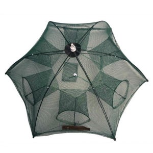 원터치 자동 통발 6구 접이식 우산형 새우망 바다 민물 계곡 그물망 투망 어망 뜰채