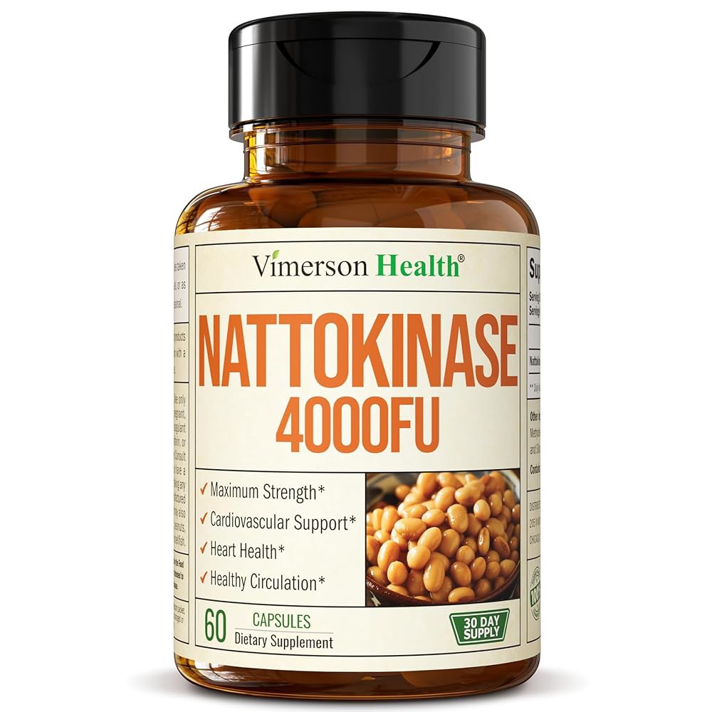나토키나제 <b>NATTOKINASE 4000FU</b> 60캡슐 60 Count (Pack of 1)