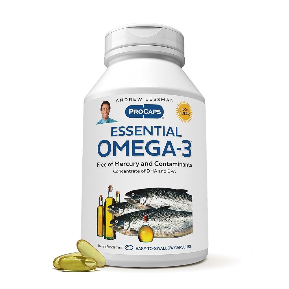 ANDREW LESSMAN <b>에센셜오메가3</b> 60소프트젤 180 Count (Pack of 1)