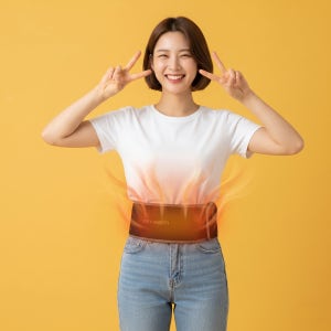 [국산] 원적외선 무선 허리 배 복부 온열 찜질기 발열 복대 휴대용 온열기 벨트 생리통