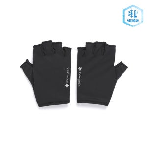 [스노우피크 어패럴] UV 차단 냉감 반장갑 Black (S26ZUTGL61)