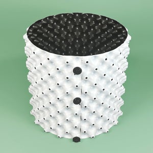 대형 플라스틱 화분 블루베리 매직 슬릿 뿌리 화분 높이40 x 직경30 (28L), 화이트