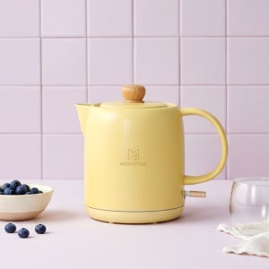 세라믹 무선 전기포트 1L 도자기 전기주전자 커피 티포트