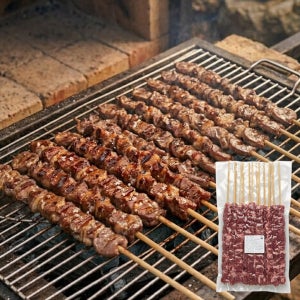 아름 닭염통꼬치 롱 40cm(100g x 10꼬치) 분식 캠핑 구이 1kg, 1개