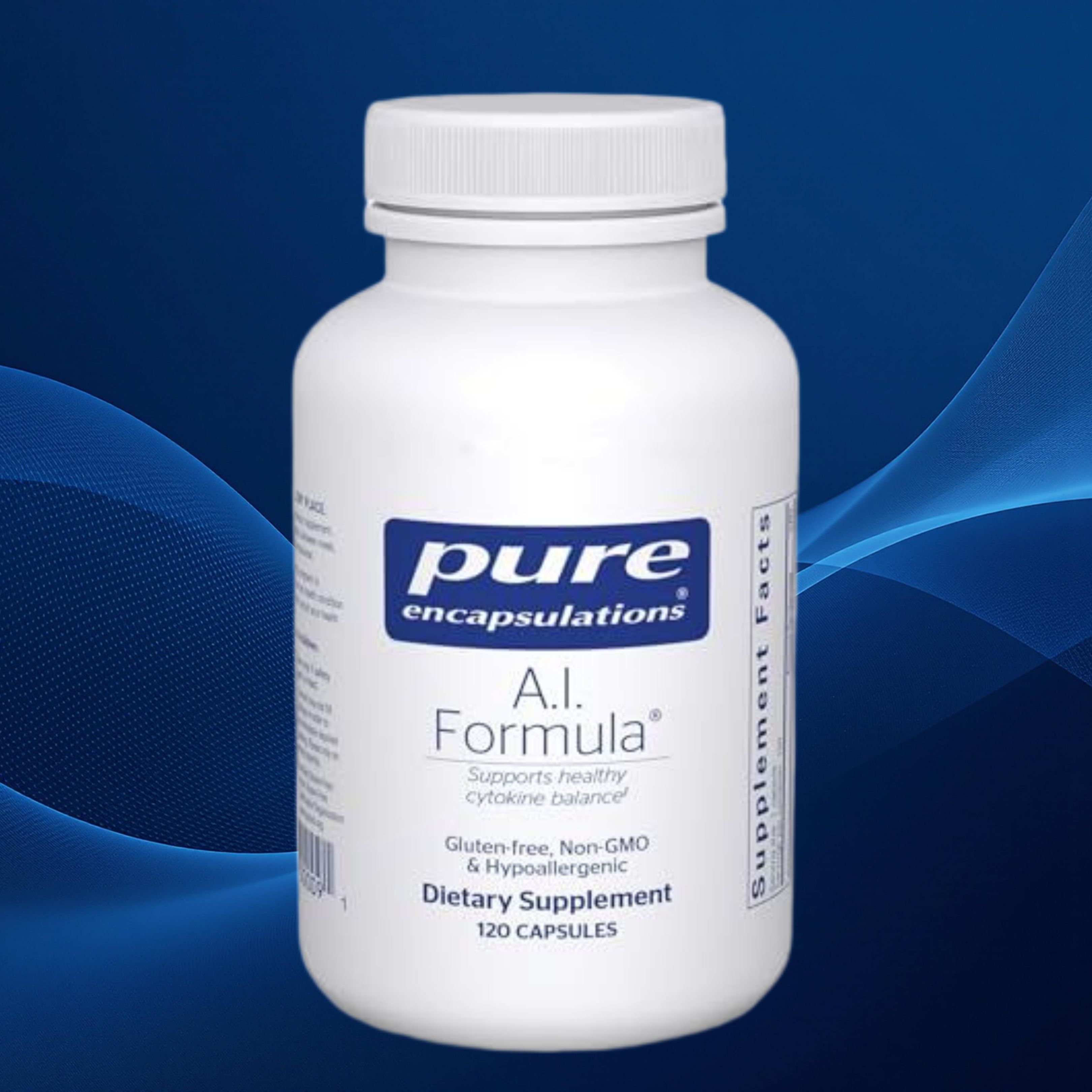 고약사 S급 <b>Pure Encapsulations 커큐민</b> 브로멜라인 퀘르세틴 복합 120캡슐