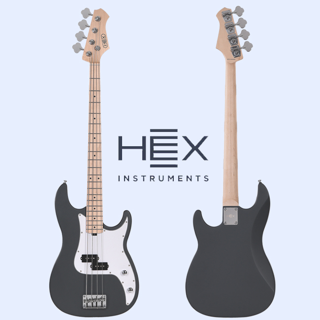 HEX 헥스 베이스기타 HEX R100M S/SG 슬레이트 그레이 입문용 베이스 기타