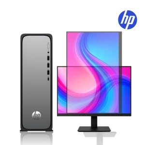 [24형 모니터 패키지] HP 옴니데스크 슬림 S03-0001KR i3-14100 (8GB/256GB/Win11Home) + 324pe