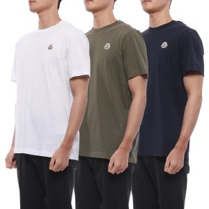 몽클레어 26SS 남성 로고 패치 반팔티셔츠 3PACK 8C00032 829H8 3P3
