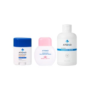 [아토앤오투] 옥시젠 베이비 칼라민 선크림 + 베이비 선스틱 + 클렌징워터