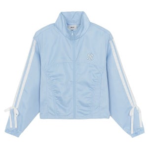 [MLB] 여성 스포티브 새틴 셔링 바람막이 NY (L.SKY BLUE) 3FWJB1463