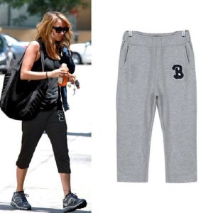 B패치 7부 트레이닝팬츠 JE-2562 블랙