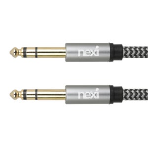 TRS케이블 1.5m 오디오케이블 5.5 스피커잭 기타 음향 앰프 연결선 RNX1596