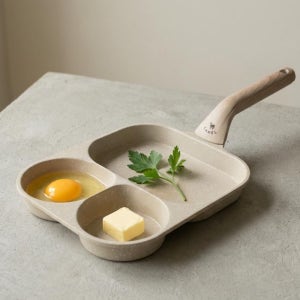 멀티 인덕션 사각 후라이팬 3구 네모 계란 스텐 에그팬 손잡이 분리 가능