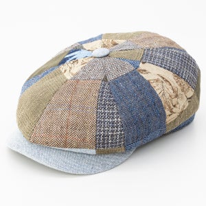 스텟슨 빵모자 뉴스보이캡 패치워크 여름 린넨 남자 모자