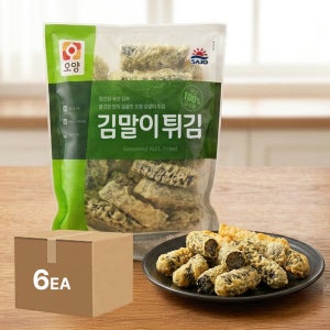 사조오양 김말이튀김 1kg, 6개