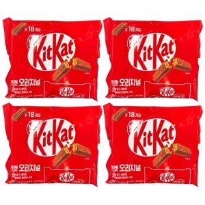 네슬레 킷캣 오리지널 318.6g X 4개