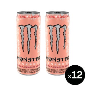 몬스터 에너지 피치킨, 355ml, 12개