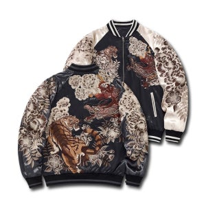 용쟁호투 스카잔 호랑이 용 자수 스카쟌 요코스카 곤룡포 항공점퍼