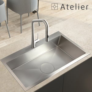 ATELIER 아뜰리에 NOVA858 스테인리스 사각 싱크볼 나노 코팅 씽크볼 택배