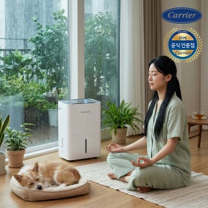캐리어 제습기 1등급 16L 대용량 자동건조 연속배수 원룸 CDHC-160AYLLOYH