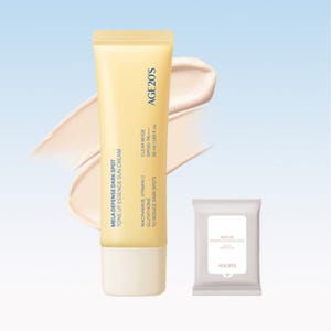 에이지투웨니스 멜라 디펜스 기미 톤업 에센스 선크림 50ml (SPF50+, PA++++) (+클렌징티슈10매)