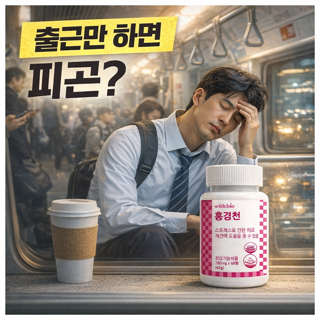 출근만 하면 피곤 직장인 스트레스 홍경천 영양제