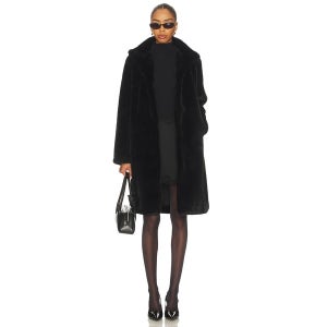 리볼브직영몰 Unreal Fur RAVEN 코트 Black