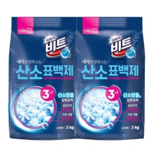 O2 살균 표백제 3 in 1 리필 3kg, 2개