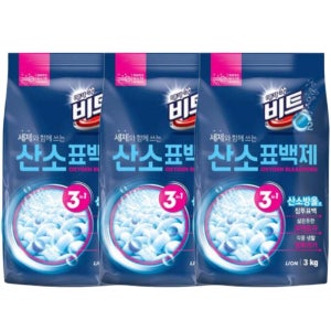 O2 살균 표백제 3 in 1 리필 3kg, 3개