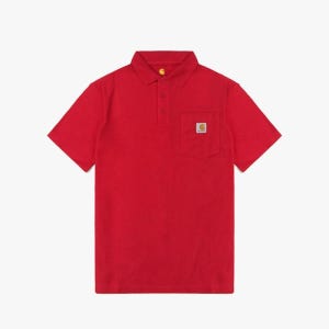 칼하트 (K570) 포켓 카라 반팔티 RED