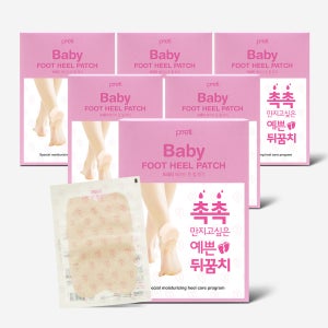 베이비 풋 힐패치 발각질제거 발냄새제거제 발뒤꿈치갈라짐 뒷꿈치패드 10매, 6개